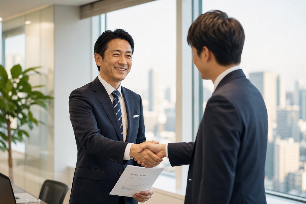 信頼の握手