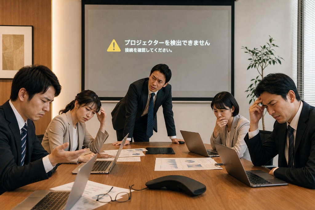 会議室の映像音響が古い